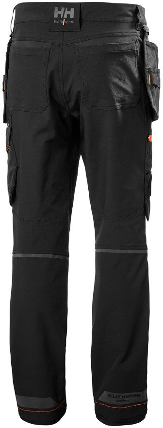 Pantallona pune Helly Hansen Kensington Construction, me xhepa vërdallë, të zeza C62