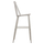 Stol Vanessa i lartë PP & dru metalik gri 47×48,5×107 cm (HM8459.20), gri