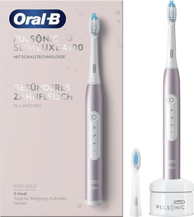 Furçë dhëmbësh elektrike Oral-B Pulsonic Slim Luxe, sonike, e zezë