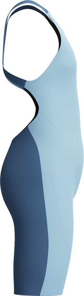 Kостим за пливање за девојчиња Speedo Fastskin Endurance Plus Max Openback Kneeskin, отпорен на хлор, брзо сушење, сина