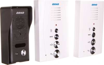 Сет портофони Orno ELUVIO INTERCOM OR DOM RE 920 W, еднофамилијарен, hands free, бел