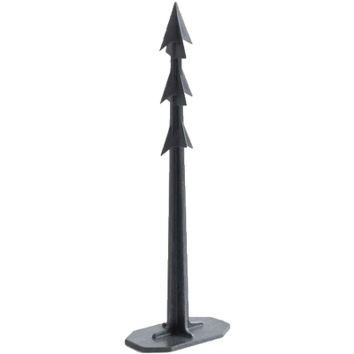 Kunja fiksuese për kopsht Harpoon Peg, 21 cm, plastikë, të zeza