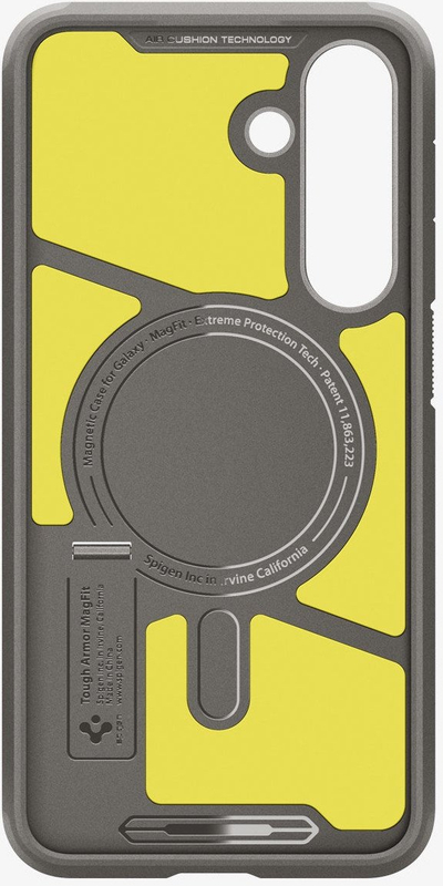 Kapot mbrojtëse Spigen Tough Armor MagSafe, Samsung Galaxy S25 FE, i fortë ndaj goditjeve, gunmetal beige