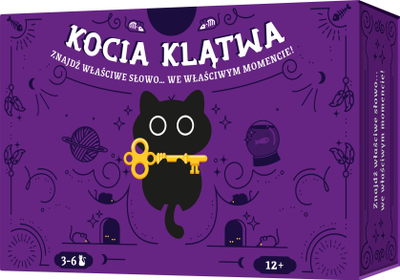 Lojë me letra Cat Curse Rebel, me fjalë, 3 6 lojtarë, lejla