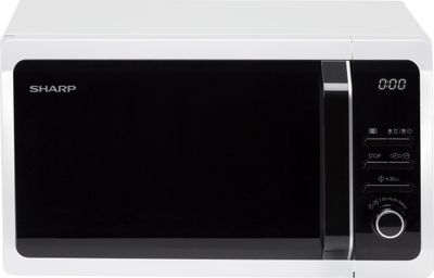 Furrë me mikrovala Sharp R-243W, 20L, 800W, e bardhë