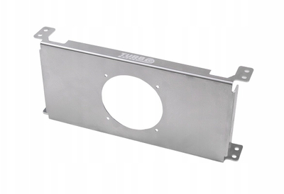Pllakë montimi TurboWorks Cooling Plate, për radiator vaji 10 rreshta, ventilator 4", argjendtë
