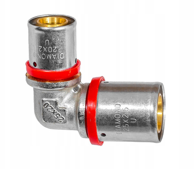 Gypthyes bërryl Alupex PEX, 20x20, press fitting