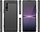 Mbrojtëse telefoni Sony Xperia 1 V Carbon, silikon i butë, efekt fibër karboni, e zezë