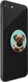 Mbajtëse telefoni Popsockets Studious Stu Handy Stand, kapëse PopGrip, me qen, jeshile