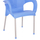 Karrige PP KareK blu me këmbë alumini 59×58×81 cm (HM5592.08), kaltër