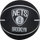 Top basketbolli Wilson NBA Dribbler Brooklyn Nets Mini WTB1100PDQBRO, madhësi mini, i zi
