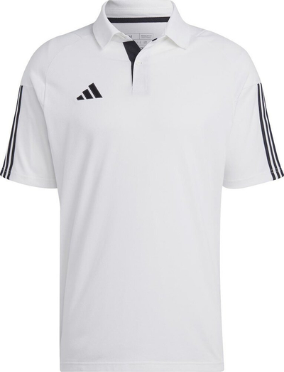 Bluzë polo për burra Adidas Tiro 23 Competition IC4575, për sport, e bardhë