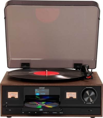 Gramafon Denver MRD-52 me CD player e radio DAB+ FM, i zi