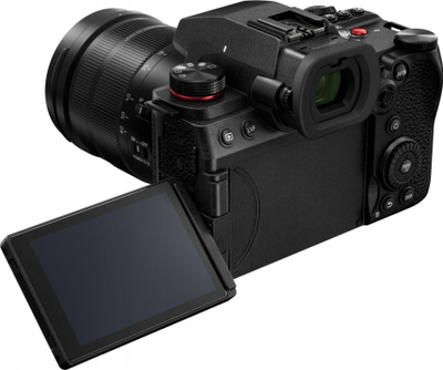 Aparat fotografik Panasonic Lumix G9 II DC G9M2LE, me lentën Leica 12‑60mm F2.8‑4, 25.2MP, i zi