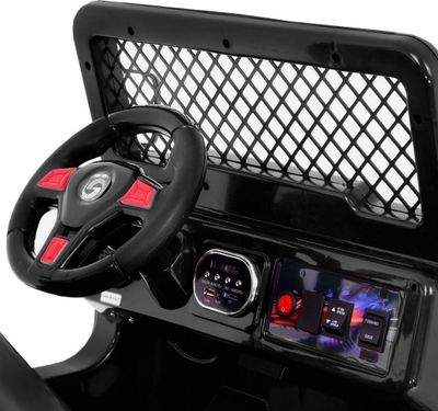 Makina elektrike për fëmijë Ramiz Raptor Drifter, 2 motorë, telekomandë prindërore, e zezë