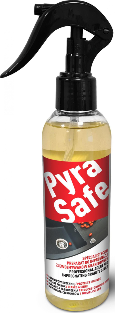 Impregnant për lavamanë Pyramis Pyrasafe 71009701, për granit dhe gur natyral, mbrojtje shumë e mira, transparent