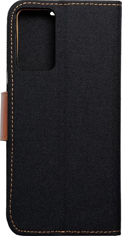 Këllëf telefoni Canvas Book për Xiaomi Redmi Note 12S, me kapak, rri vetë në këmbë, i zi