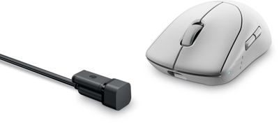 Maus Dell Alienware Pro Wireless RF, USB Type-C, 26000 DPI, i bardhë