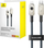 Kabllo karikimi Baseus Unbreakable, USB C në Lightning, 20W, 2m, e bardhë
