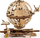 Model druri mekanik UGears Globus, 184 pjesë, puzzle 3D, ngjyrë dru natyral