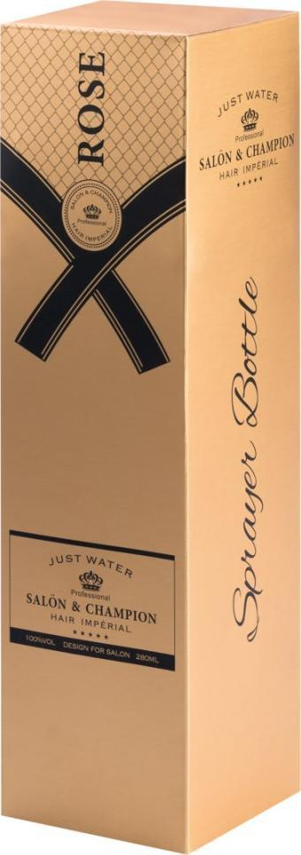 Shishe sprucuese flokësh Just Water Rose, 280ml, profesionle, ari champagne