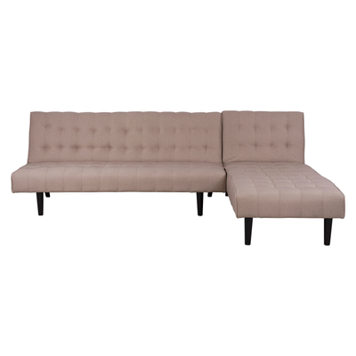 Kolltuk krevat këndor ZELDA HM3154.02, 254x163 cm, anastrepues, bezhë
