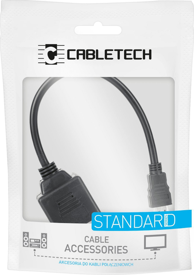 Adapter HDMI CABLETECH KOM0950, 2x HDMI, 0.2m, i zi