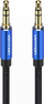 Kabllo audio Vention Cotton Braided, 3.5 mm mashkull mashkull, 1.5 m, blu