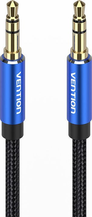 Kabllo audio Vention Cotton Braided, 3.5 mm mashkull mashkull, 1.5 m, blu