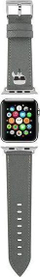 Rrip ore Karl Lagerfeld KLAWLOKHG, për Apple Watch 42/44/45mm, lëkurë Saffiano, argjendtë