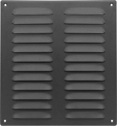 Grilë ventilimi metalike Euro3plast MR2628A, për mure dhe tavane, gri