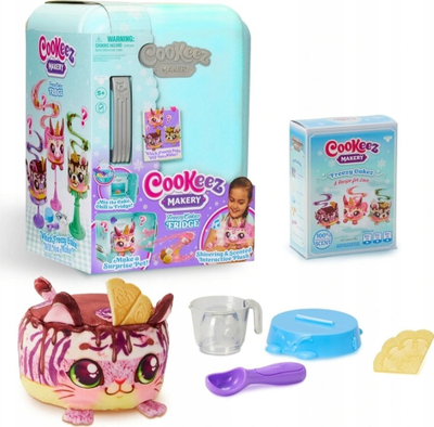 Set lodër Cookeez Makery S2 Fridge Playset, pelush interaktiv, me erë të mirë, shumëngjyrësh