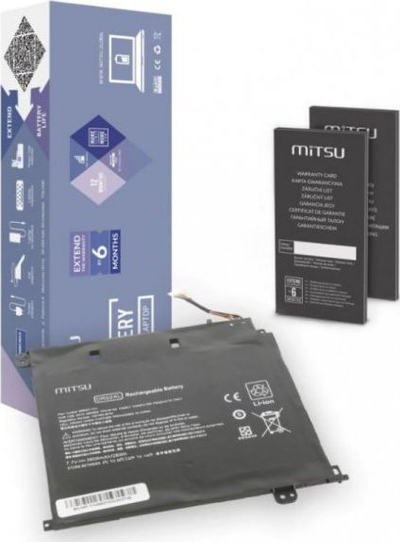 Bateri laptopi Mitsu HP BC/HP-11G5, 3600mAh 28Wh, Li Ion, e zezë