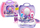 Set lodër parukerie LeanToys, 21 pjesë, në valixhe lejla