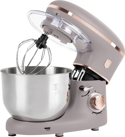 Mikser planetar Berlinger Haus BH-9508, 1300W, enë 6L, gri taupe
