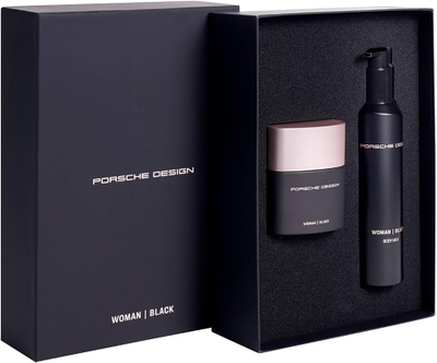 Set Porsche Design Woman Black, Eau De Parfum 50 ml + Qumësht Trupi 200 ml