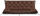 Set jastëkësh kopshti AIO, jastëk divani 100 x 60 x 50 cm, 2 jastëkë 42 x 42 cm, kafe