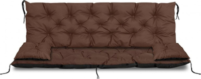 Set jastëkësh kopshti AIO, jastëk divani 100 x 60 x 50 cm, 2 jastëkë 42 x 42 cm, kafe