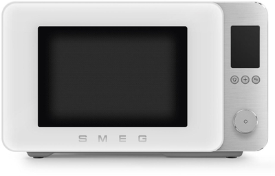 Furrë me mikrovalë Smeg MOC02WHMEU, kombinim me gril dhe ajër të nxehtë, e bardhë