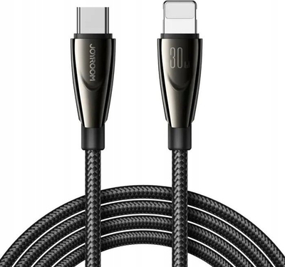 Kabllo Joyroom Pioneer Series SA31-CL3, USB-C në Lightning, 30W, 1.2m, e zezë