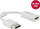 Adapter video DeLOCK 63936, DisplayPort n’ HDMI, 4K 60Hz, i bardhë