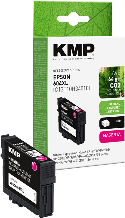 Kartricë printeri KMP Epson 604XL T10H3, 350 faqe, magenta
