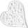 Дрвено срце декор Dalprint Openwork Heart, 16x17cm, натурално