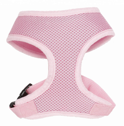 Shkopa për qen BarryKing, M, rrjetë edhe poliester, qafë 36cm, gjoks 44-57cm, rozë