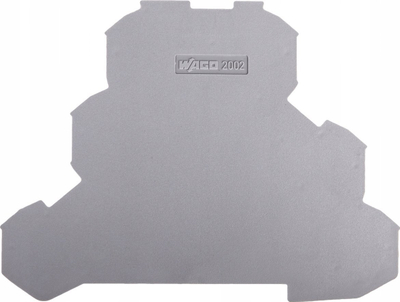 Plakë fundore WAGO 2002-3291, me 3 nivele, 0.8mm, gri