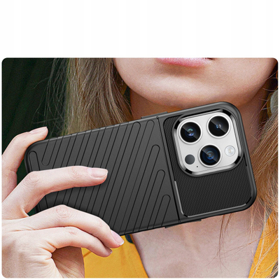 Këse telefoni Hurtel Thunder Case për iPhone 14 Pro Max, mbrojtëse, e zezë