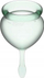 Kupa menstruale Satisfyer Feel Good, set 2 copë, blu