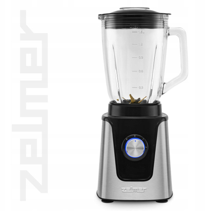 Blender gotë Ufesa Zelmer ZSB4860, 1500W, enë qelqi 1.5L, ngjyrë argjendtë