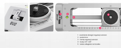 Slider automatik për kamera Zeapon Evo D60, trup alumini, motor brushless, gri