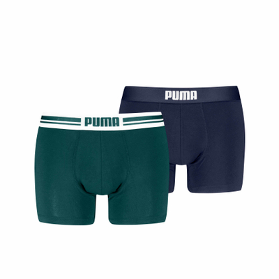 Bokse pambuku për meshkuj Puma Everyday Placed Logo Boxer 2P, set 2 copë, shumëngjyrëshe